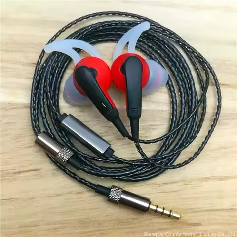 Original For Bose soundsport heavy bass wired earphones, black and red, universal version with micro