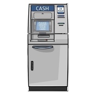 Atm 2-door Refrigerator Sticker