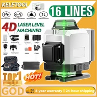 12/16 Lines Laser Level Tahap Laser 4D Green Light 360° Rotary Adjustable Auto Measuring Tool Remote