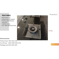 MEXCO 4.5KW Gas HOB/ 11.6KG Net Weight （Macro）GAS HOB