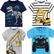 WAREHOUSE SALE T-Shirt Boys' Clothing Dinosaur Cars Superhero Excavator 1 2 3 4 5 Years