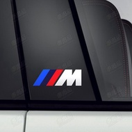 4Pcs BMW M Logo Car Sticker Reflective Car Sticker Motorcycle Sticker Auto Decal