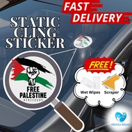{Buy to Donate} STATIC CLING WINDSHIELD STICKER | Free Palestine Decal Sticker