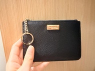Kate spade 黑色皮革卡套 證件套 簡約拉鍊銀包 cardholder wallet
