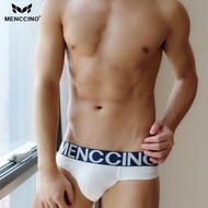 Menccino Trendy Men's Underwear Cotton Low Waist Tight U Convex Sexy Bikini Breifs Printed Men's Underwear