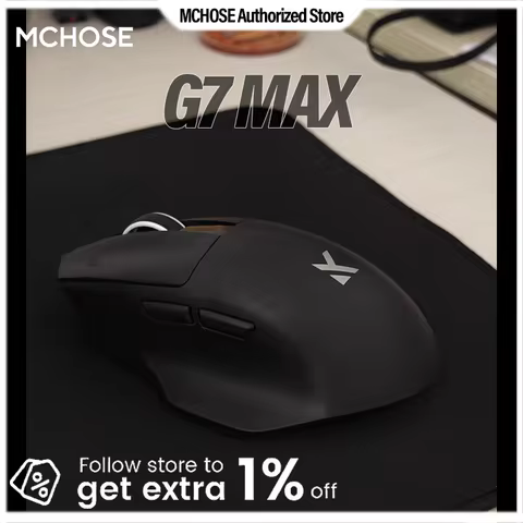 MCHOSE G7 Wireless Gaming Mouse 55g Lightweight Top Speed Low Latency Tech PAW3311 High-end Optical 