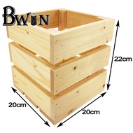 (Crate)Pine Wood Crate Decoration A009