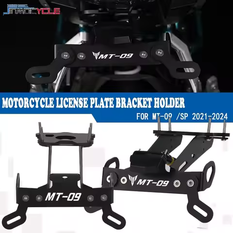 2023 2024 License Plate Holder Frame Tail Tidy light Rear Fender Registration Bracket FOR YAMAHA MT0
