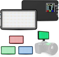 Lume Cube RGB Panel GO | Full Color RGB Light for Professional DSLR Cameras | Adjustable Color, LCD Display, Long Battery Life | Camera Light for Photography and Video