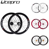 Litepro S42 AERO  20 Inch 406/451 V Disc Brake 11 Speed Wheelset 4 Sealed Bearing Alloy Wheels BMX Bicycle Rims For Folding Bike VUVM