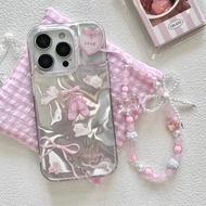Fashion Bowknot Pearl Lamb Case For OPPO A6 A6T A5i A5 A3 Pro A5M A6S A6X A20 A5X A3X Reno 15 14 Pro
