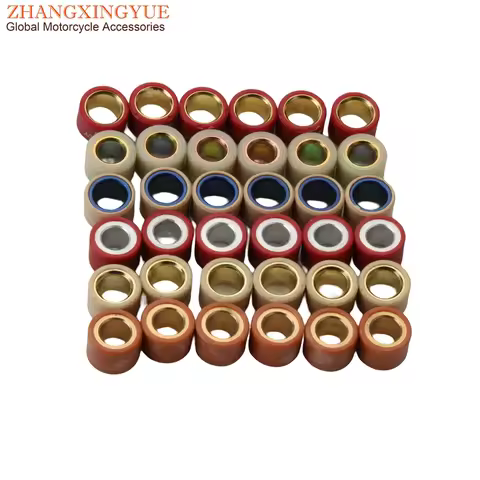 6PC Variator Roller 7g 11g 12g 13g 16g Weights 20x15mm For Suzuki Burgman K2-K6 K7-L1 Uc Epicuro X -