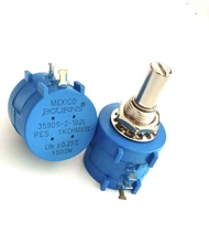 3590S-2 รุ่น 3590S วอลลุ่ม10รอบ ตัวสีฟ้า (แพ็ค10ตัว) มีหลายค่าให้เลือก 100R1K2K3K5K10K20K50K100K ตัว