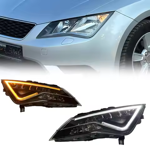 YU GUANG for Volkswagen Seat Leon MK3 5F LED Headlight 2013 2016 Upgrade VW Accessories Car Head Lig
