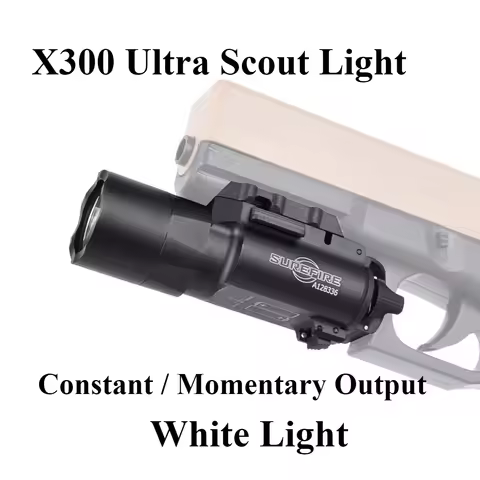 Tactical Surefire X300 X300 Ultra Scout Light Weapon Pistol Gun LED White Light Rifle Constant Momen