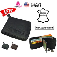 Genuine Leather Men Zipper Wallet With Coin Pocket/ Beg Duit Dompet Zip Lelaki Kulit Asli Shopbags CT8081