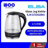 ELBA 1.7L GLASS JUG KETTLE EJK-1723G(BK)