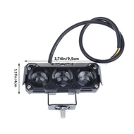 Đèn LED 3 Mắt Xe Máy Đèn Làm Đèn Hi/Lo Tia Sương Mù Ống Kính Mini Lái Xe Ngoài Đường Đèn Cho Xe SUV