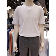 Áo thun cộc tay Ziozia cổ V ABB2TR 1103 - Ripple Tissue Neck Deformed T-shirt