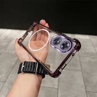 【 Shockproof 】Case For OPPO A17 A17K A97 5G Phone Case 2025 New Magnetic design aesthetic accessory 