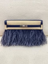 Hermès Kelly Elan in Blue Saphir Chevre Leather
