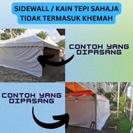 SIDEWALL/ KAIN TEPI KHEMAH 20X8 RINGAN NIPIS DAN RINGAN TEBAL UNTUK KHEMAH 20ftX20ft