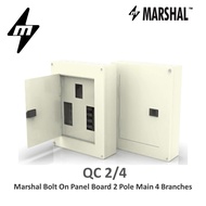 Marshal Panel board for Bolt on 2 Pole Circuit Breaker 4 Branches with Busbar