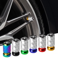 4pcs Aluminum Rhombus Car Tyre Cap Car Logo Wheel Tire Leak-proof Cap for Toyota Camry Corolla RAV4 