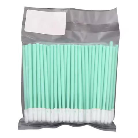 100Pcs/Bag Non Woven Cotton Swabs Dust-free Anti-static Cleaning Q-tips For Fiber Laser Machine Focu