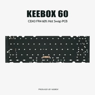 Keebox BOX60 60% Layout Hot Swap PCB PCB Support GH60 Layout Hot swapping PCB