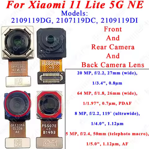 Front Rear Camera Module Selfielens Main Ultrawide Macro Flex Cable Replacement Spare Parts For Xiao