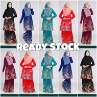 Ready Stock Baju Kurung Sabella Queeny Batik Kesuma XS S M