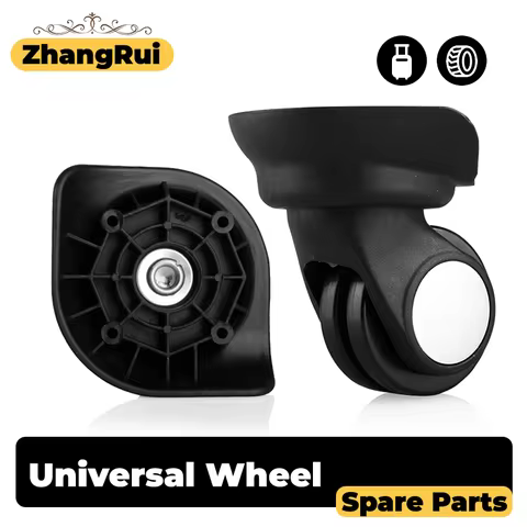 2PCS/Set W003 Universal Luggage Wheels Luggage Wheels Silent & Smooth Wear-Resistant Replacement Whe