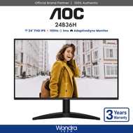 AOC 24B36H | 24" FHD | 1ms | 100Hz | AdaptiveSync | IPS Monitor