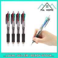 MA Home O&Q Four-color Ballpoint Pen 0.7mm Creative Multi-Function 4-Color Push-Button Color Pen For