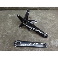 SKEACE Fixed Gear Bicycle Crank SKE Hollow Sprocket Crank Aluminum Alloy Crank Arm Track Bike Crank 