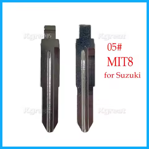 10pcs 05# MIT8 Metal Car Key Blank Replacement Car Key Blade LISHI for Suzuki Wagon R for Chevrolet 