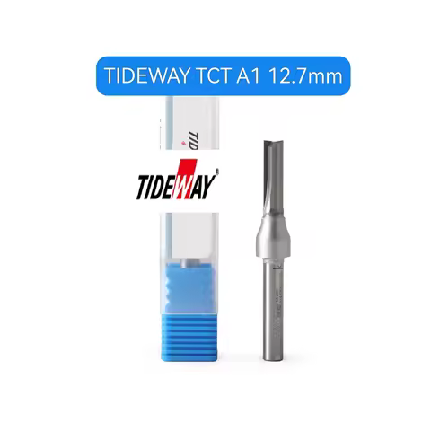 RU TIDEWAY A1 12.7mm Shank 2 Flutes Straight CNC Router Bit