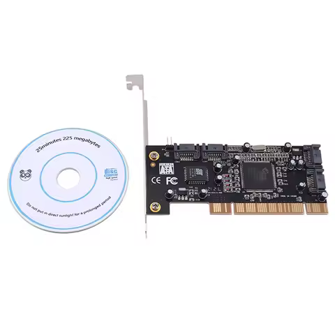 YOC-4-Port RAID Controller Card PCI Expand Card 2.0 SATA II With Sil3114 Chip PCI Sata Internal Port