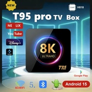 【Local Stock 】Latest version T95 intelligent 5G Bluetooth TV lifetime free channel movies