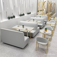Clearance Dessert Table Chair Combination Burger Deck Holder Simple Sofa Milk Tea Shop Snacks Influe