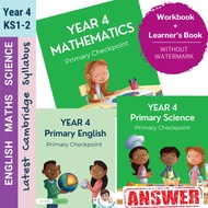 24🅿Year 4 NEW Cambridge Primary Mathematics English Science Learner's Book 4 Workbook 4 Answer Year 