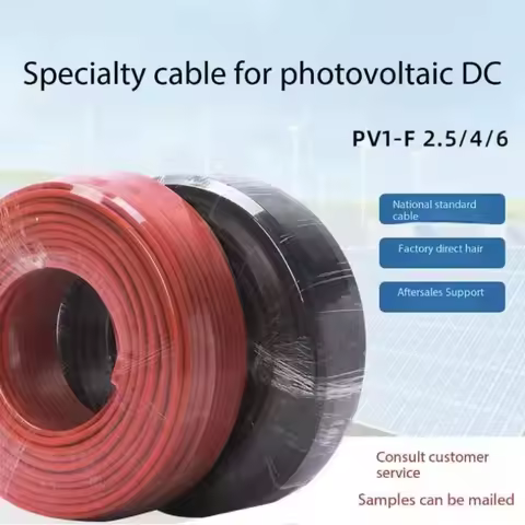 Solar PV Cable 8/10/12/14/16AWG Tinned Copper Wire PV Wire for Outdoor Car RV Boat Marine Home Solar