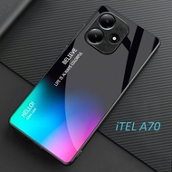 HP Glossy Glass Softcase for iTEL A70 - Casing iTEL A70hp - Protective Case Vivo iTEL A70hp -K38
