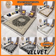 CIQ Crystal Velvet Carpet  DESIGN A / 6xl / 3XL / XL / L / M / Carpet for Living Room / Rugs / Floor