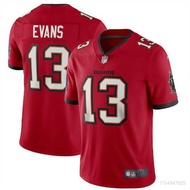 fuz Tampa Bay Buccaneers NFL Football Jersey Mike Evans No.13 Tshirt Tops Jersey Loose Sport Tee Unisex