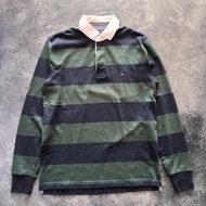 KAOS TSHIRT LONG SLEEVE TOMMY HILFIGER RUGBY POLO STRIPE SALUR NOT LMC