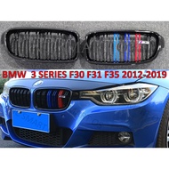 BMW 3 Series F30 F35 Front Grille Grossly Black TRI-COLOR Grilles Bumper M3 Grill