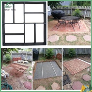 {Warm}  DIY Path Maker Concrete Mould Paver Patio Garden Brick Slab Pavement Cement Mold