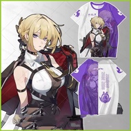 Evelyn Chevalier Cosplay Zenless Zone Zero Summer Short Sleeve T-Shirt